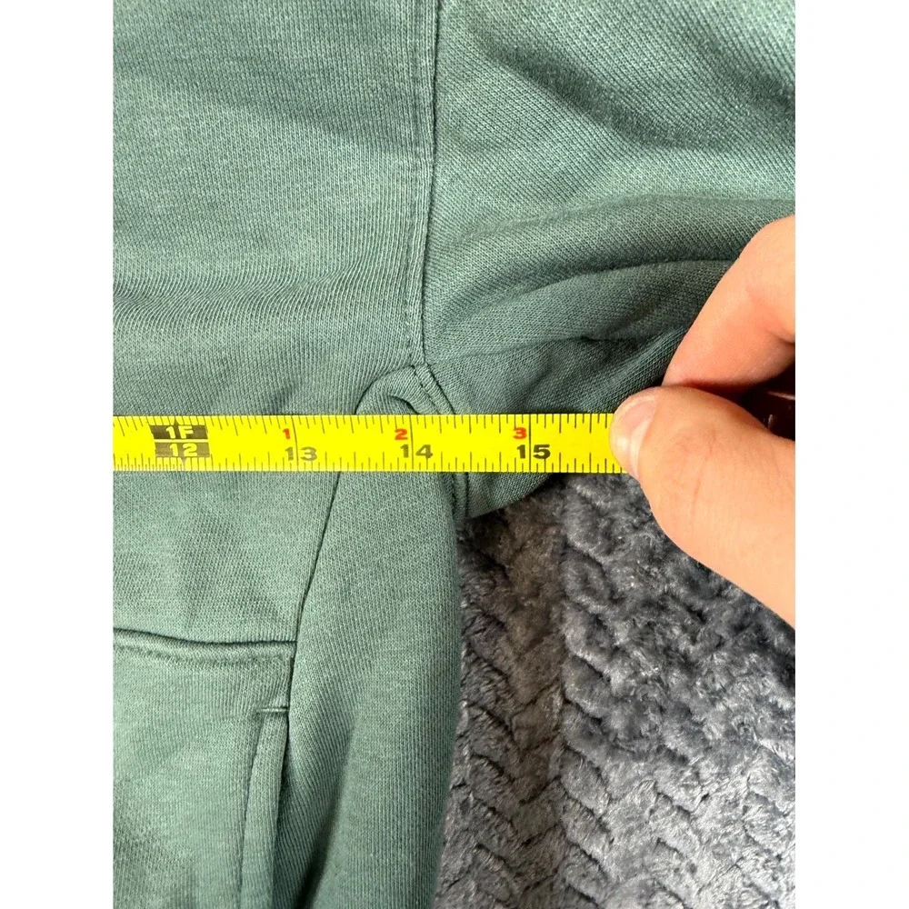 Nike Sportswear Boys Hoodie Olive Green Splatter Logo Fleece Lined Ribbed Warmth